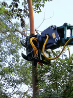 Machine à découper les arbres, scie à grappin, collecte du bois, transport et écaillage, scie à grappin tout-en-un WYJ-90W