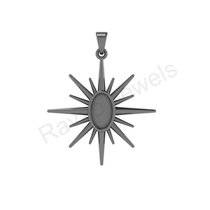 Pendentif ovale en argent sterling 925 véritable plaqué or 18 carats, idéal pour les cendres et la résine pour le travail du lait maternel Bijoux vierges - Product Image 4