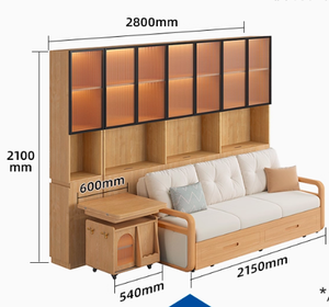 Minimalisti mobili modulari divano letto tavolino da tavolo da Bar <span class=keywords><strong>libreria</strong></span> <span class=keywords><strong>per</strong></span> la casa combinazione libera <span class=keywords><strong>per</strong></span> appartamento Hotel <span class=keywords><strong>soggiorno</strong></span> - Product Image 6
