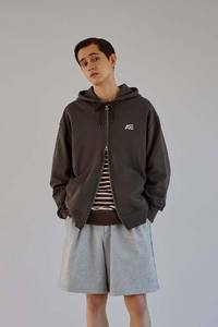 Heather <b>Grey</b> Zipper Hoodies <b>Men</b> Full Zip 100% Cotton Hoodie <b>Sweatshirt</b> | Custom OEM Wholesale USA - Product Image 3