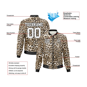 Custom wool <b>varsity</b> <b>jacket</b> with leather sleeves for streetwear premium letterman <b>jacket</b> with front embroidery and stand collar - Product Image 2