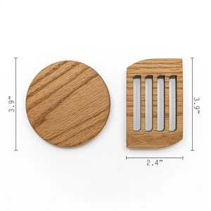 Sous-verre en bois de corne de bœuf de forme carrée, design unique, écologique, moderne et élégant, pour la décoration intérieure, haute qualité - Product Image 3