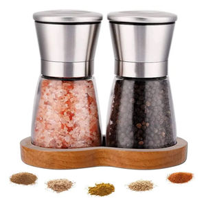 เกลือสีชมพูหิมาลัยขวดแก้วพร้อมเครื่องบดสแตนเลส - Product Image 5