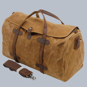 Sac de sport en toile cylindrique Offre Spéciale Nouvelle mode RTS Design de cire à l'huile de bonne qualité à bas prix - Product Image 6