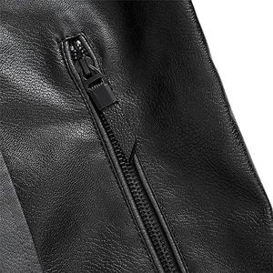 Chaqueta de cuero personalizada para hombre, ropa informal de invierno 2025, chaquetas de moto de cuero genuino con logotipo personalizado a la moda - Product Image 6