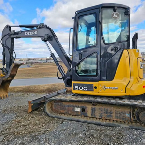 Best Price Used New John Deeree 6ton 50G Industrial Mini Excavators Crawler Digger <b>Machine</b> Engine Core Components 0.33m Bucket - Product Image 1