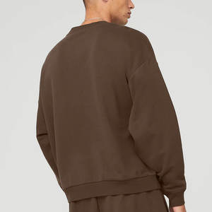 50% coton 50% Polyester pull sweat ras du cou sweat-shirt surdimensionné polaire col rond conception votre Logo Terry sweat - Product Image 4