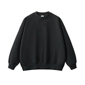 100% coton polaire poids lourd sweats à col rond personnalisé avant 450gsm pull coupe régulière hommes sweats à capuche anti-rides - Product Image 2