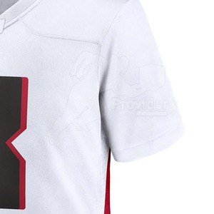 Maillots de football américain personnalisés à manches courtes respirant 100% polyester Service OEM - Product Image 5