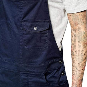 Salopette Homme de Haute Qualité Personnalisable avec Logo, Style Slim Streetwear, Respirante, 100% Coton, Couleur Personnalisée - Product Image 6
