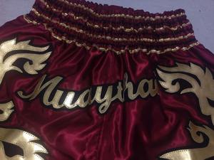 Pantalones Cortos de Boxeo Personalizables, Elásticos, Transpirables, de Secado Rápido, Ligeros, 100% Poliéster, para Entrenamiento de Artes Marciales - Product Image 4