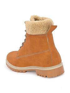 Bottes de neige imperméables isolées marron pour hommes, bottes de randonnée par temps froid tendance à la mode, OEM accepté - Product Image 2