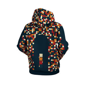 Sweat à capuche pour homme avec impression par sublimation vente en gros best-seller streetwear 100% polyester pullover respirant sweats à capuche pour homme par sublimation - Product Image 6