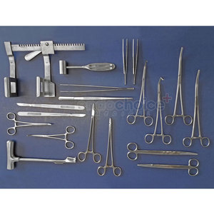 Juego de Instrumentos para Toracotomía Abierta de Precisión, Acero Inoxidable, Fuente de Alimentación Manual para Aplicaciones ORL, Calidad Grado A+, CE - Product Image 1