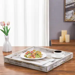 ถาดเสิร์ฟไม้สไตล์โมเดิร์นหรูหราสลักลายสำหรับบ้านและร้านอาหาร - Product Image 3