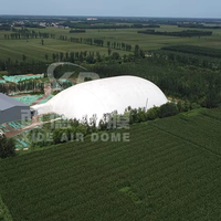 Tienda inflable grande de cúpula de aire para uso industrial Estructura de construcción para aplicaciones de almacén