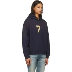 Sudadera con capucha lavada con ácido de algodón 100% de alta calidad High Street Series-Old Sweater Stone Washed Vintage Style Plain Dyed para el invierno - Product Image 2