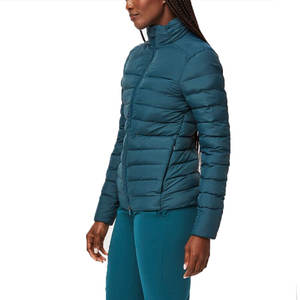 Veste matelassée zippée en peau de mouton de qualité supérieure pour femmes avec matière première respirante pour l'hiver - Product Image 3