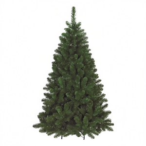 Sapin de Noël en PVC vert ANTELAO H120 D78 cm pour décorations de Noël Amicasa - Product Image 2