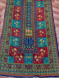 2025 Ssumaira Collection luxe haute qualité sérigraphié brodé crêpe soie Dupatta séquence brodé travail pour indien - Product Image 4