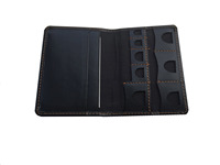 Porte-cartes personnalisé / Organisateur de cartes SD de voyage / Portefeuille noir avec porte-carte SIM