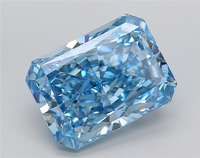 1,18 Carat Fancy Vivid Blue Radiant Cut VS2 IGI Certified CVD Lab Grown Diamond Excellent Corporation EC9878 para la fabricación de joyas