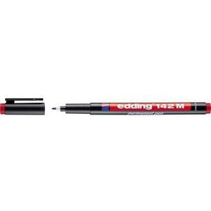 Rotulador Rojo para Presentaciones Edding 142 M 1mm No Resistente a la Humedad - Product Image 1