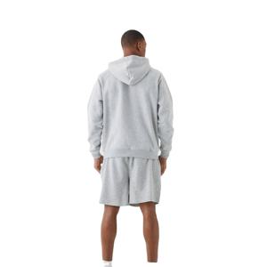 Heavyweight 400 Gsm Fleece Zipper Hoodie 100% algodón Sólido Negro Regular Fit Temporada de invierno Cuello con capucha Sudaderas con cremallera - Product Image 5