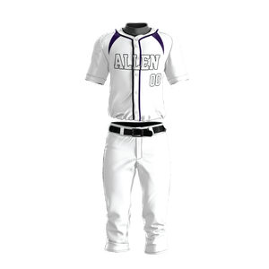 Conjunto de uniforme de Béisbol Juvenil personalizado jersey de béisbol con botones bordado logotipo sublimado uniforme de béisbol del equipo - Product Image 4