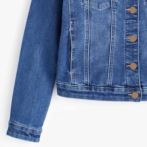 Vestes en jean personnalisées avec broderie partout Veste en jean pour femmes Vestes en jean pour femmes avec broderie florale - Product Image 2