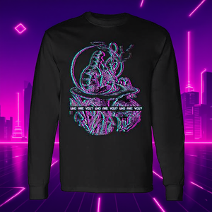 Maglietta a maniche lunghe Alice and the Caterpillar Vaporwave, prodotto promozionale - Product Image 3