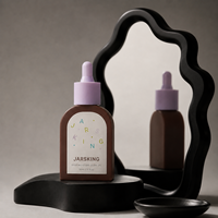 Flacon compte-gouttes en verre givré de luxe, vide, 30 ml (1 oz), pour cosmétiques, huiles essentielles et sérums, idéal pour les soins de la peau.