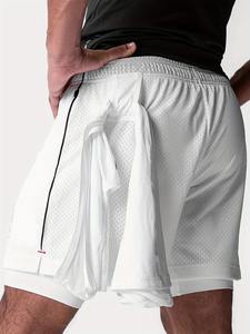 Short décontracté de sport d'été pour hommes respirant trou American Dry Fast Fitness Training Short Pants - Product Image 6