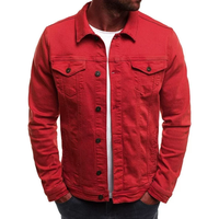Veste pour hommes de couleur unie confortable grande taille design personnalisé prix de gros veste en jean délavé élégant pour hommes de BD