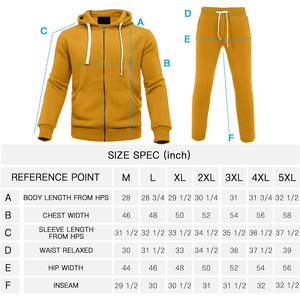 Conjunto de chándal de dos piezas con capucha personalizado para hombre, elegante y cómodo para ocasiones casuales chándales de hombre - Product Image 6