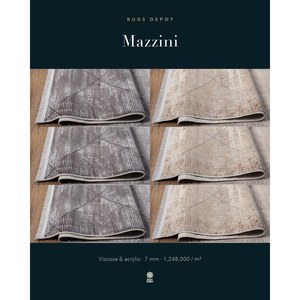 พรมวิสโคสและอะคริลิก MAZZINI 1480 สีครีม ผลิตด้วยเครื่องจักรจากตุรกี สำหรับห้องนั่งเล่น โรงแรม และโครงการต่างๆ - Product Image 3