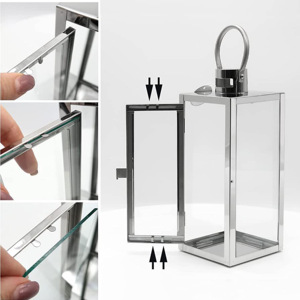 Vente en gros de bougeoirs classiques en acier inoxydable pour décorations pour la maison et l'extérieur - Product Image 4