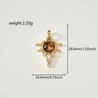 Pendentif Nazar en émail bleu plaqué or 18 carats avec breloques œil turc et lune pour la création de colliers et boucles d'oreilles DIY, cadeau pour femme