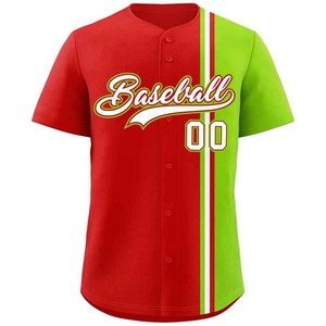 Camiseta de Béisbol Personalizada de Venta Caliente, Camisetas Sublimadas de Color Contrastado Suave con Bordado Personalizado, Uniforme Deportivo - Product Image 5