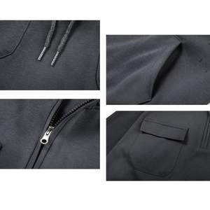 <b>Men's</b> Tactical <b>Quarter</b> <b>Zip</b> Pullover Hoodie s Fashionable Outdoor Workout Gym Sweatshirt with Cargo Pockets and Hooded Collar - Product Image 3