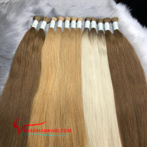 Extensiones de cabello Natural vietnamita Remy sedoso virgen de alta calidad 30 pulgadas cabello a granel 100g listo para enviar tipo pelucas - Product Image 6