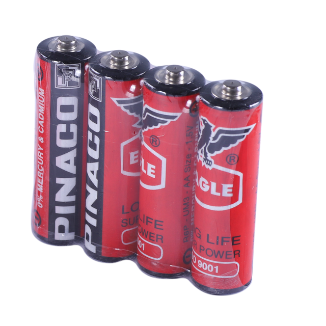 Eco Friendly R6P AA 1.5V Carbon Zinc Battery Long Lasting Wholesale 24 Pack