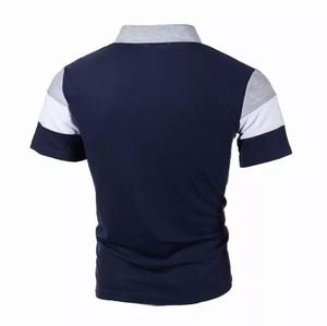 Chemise de luxe pour hommes 220gsm Piqué de coton épais Séchage rapide Décontracté Manches courtes Coupe moderne OEM/ODM Broderie personnalisée - Product Image 2