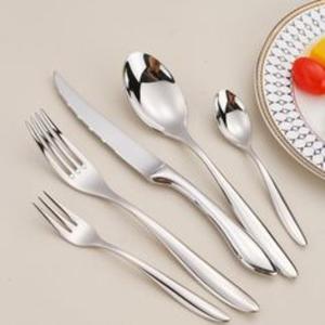 Juego de Cubiertos de Acero Inoxidable 304 de Primera Calidad, Ecológico, de Alta Durabilidad, con Mangos Ultraelegantes, Diseño Ergonómico Profesional - Product Image 1