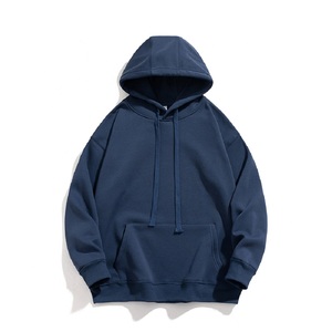 Men's Solid Color Puff Printing Hoodie <b>Sweatshirt</b> Full Custom Made Autumn Winter Clothing Oversized Hoodie - Product Image 6
