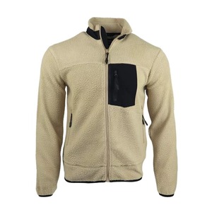 Nouveau 2024 vestes polaires décontractées pour hommes col montant personnalisé manches longues poches zippées vestes - Product Image 1