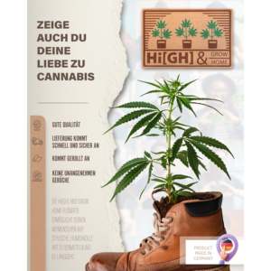 Alfombra de Entrada Moderna para Hogar, Diseño Stoner, Hecha a Mano, Decorativa para Exteriores, Impermeable, con Logotipo Personalizable - Product Image 6