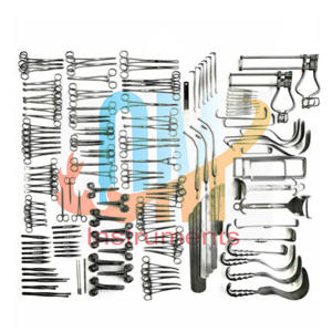 Juego de Instrumentos de Cirugía Laparotómica OldMed, 197 Piezas, Instrumentos Quirúrgicos Médicos, Acero Inoxidable de Grado Médico, Estándar Alemán - Product Image 4