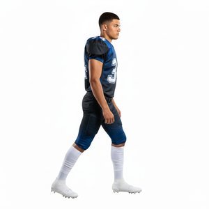 Uniforme de Fútbol Americano Sublimado Personalizado 100% Poliéster, Talla Grande, Transpirable, Conjunto Completo de Pantalones Cortos y Jersey para Equipo - Product Image 3