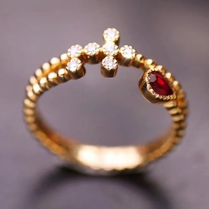 Bague de fiançailles en argent sterling 925 faite à la main avec pierre de mariage en diamant rubis rose poire du type de bijoux du vendeur indien - Product Image 6